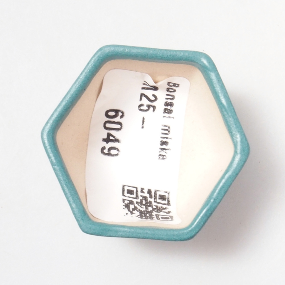 kerámia bonsai tál 6,5 x 5,5 x 4 cm, kék színben