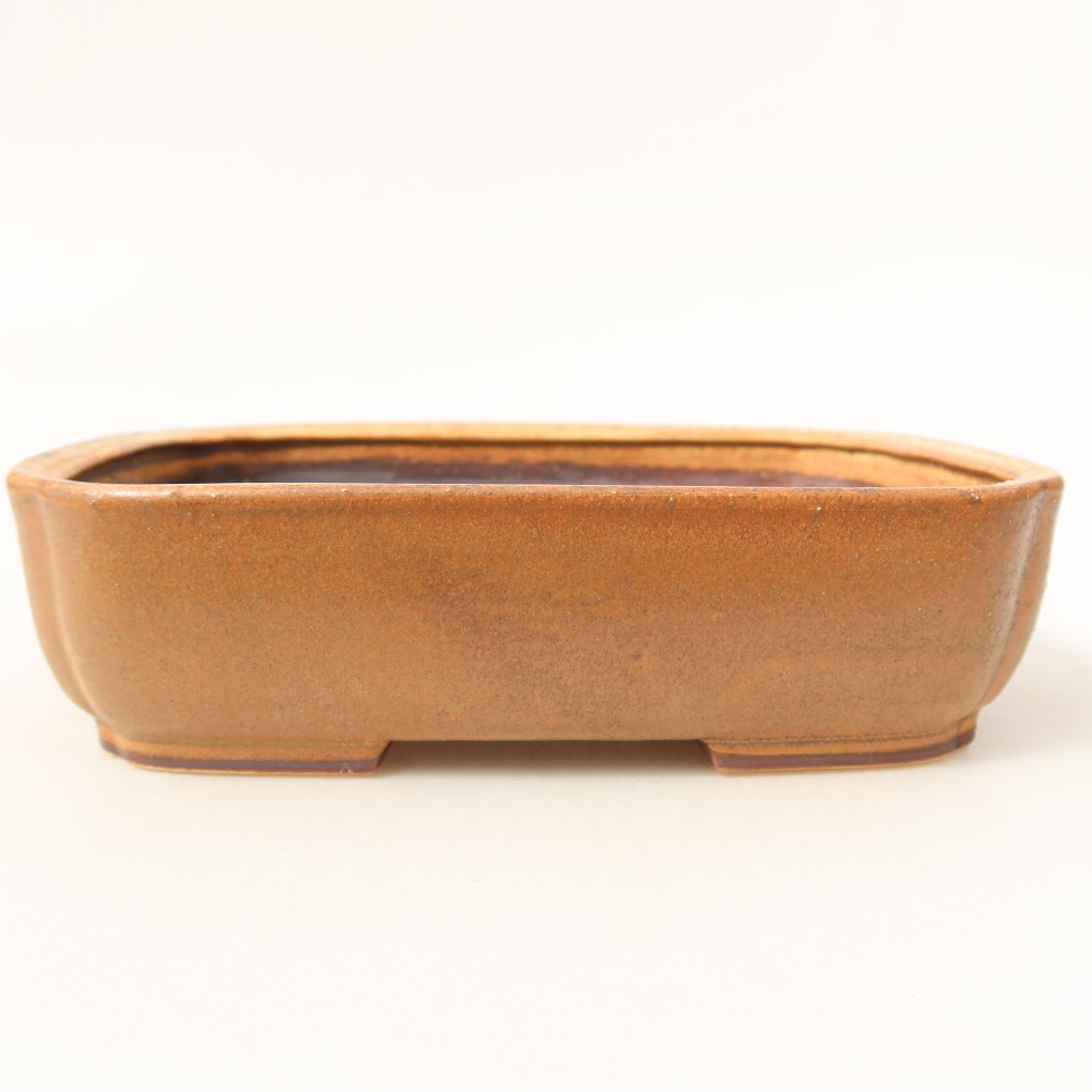 kerámia bonsai tál 17,5 x 14 x 5 cm, barna