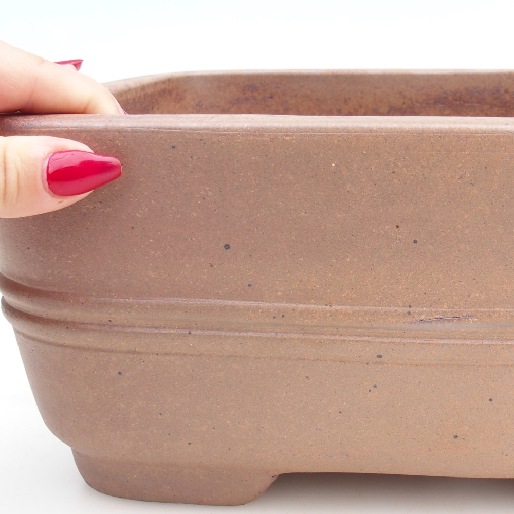 kerámia bonsai tál 26 x 20,5 x 12 cm, barna