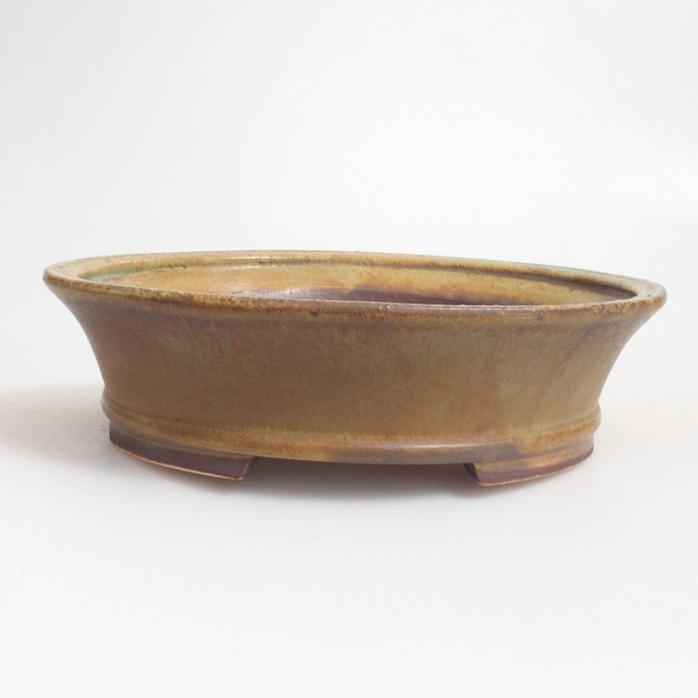 kerámia bonsai tál 10 x 8,5 x 4 cm, barna