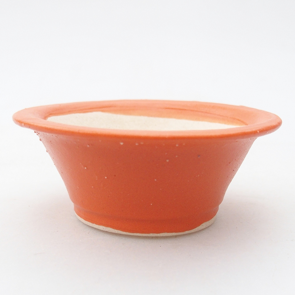 Mini bonsai tál 7,5 x 7,5 x 3 cm, narancssárga