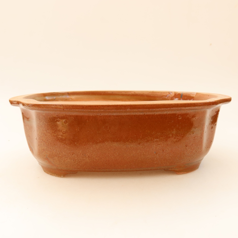 kerámia bonsai tál 23 x 19 x 7 cm, barna