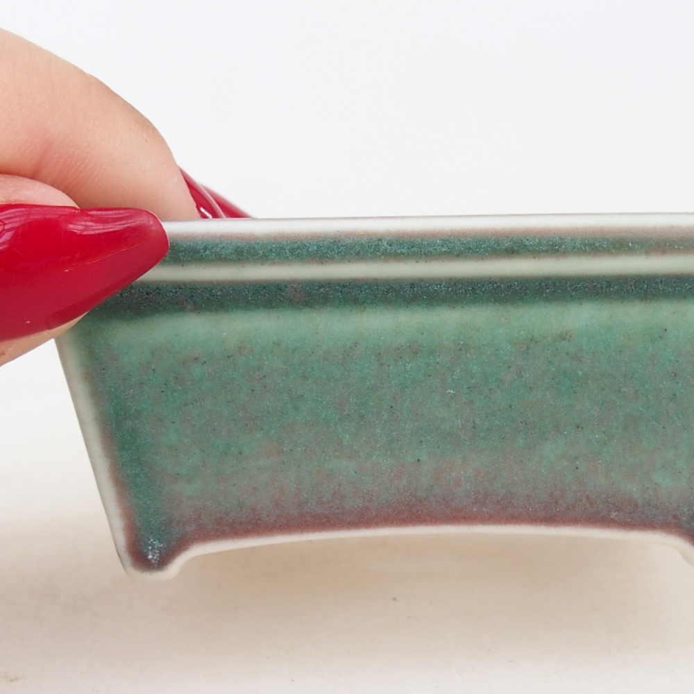 Mini bonsai tál 7,5 x 6 x 3 cm, zöld