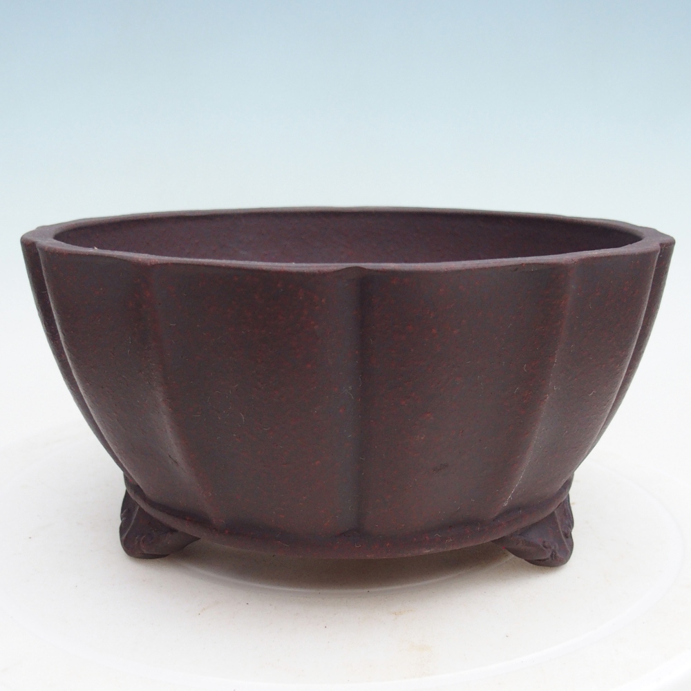 kerámia bonsai tál 19 x 19 x 9,5 cm, barna