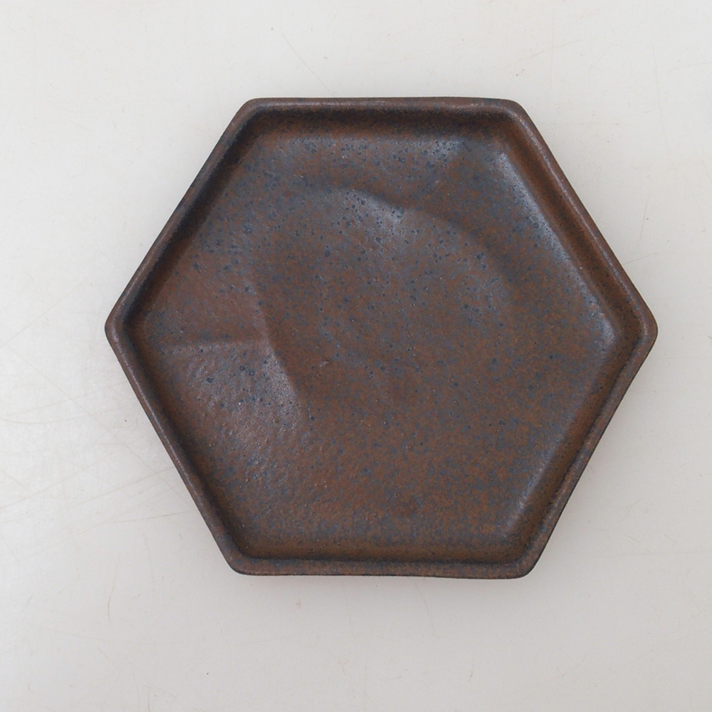 Bonsai hatszögletű csészealj D3 - 11 x 9,5 x 1 cm