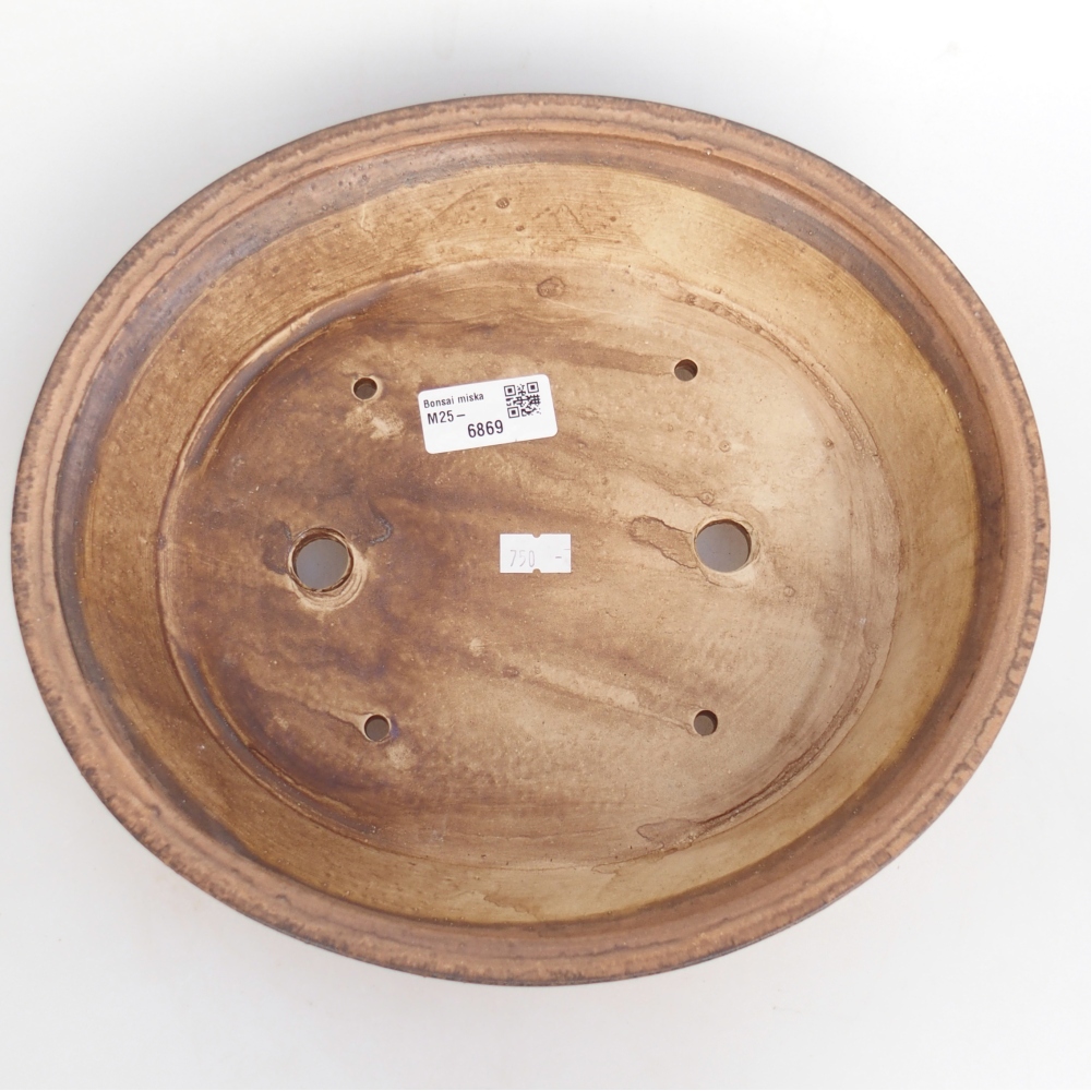 kerámia bonsai tál 28 x 25 x 6 cm, rózsaszínű