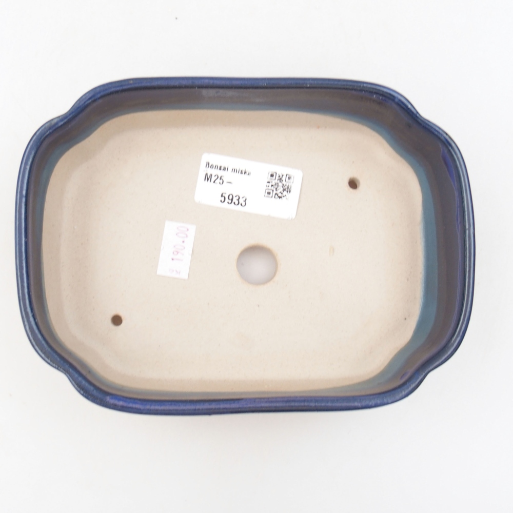 kerámia bonsai tál 22 x 17 x 5 cm, zöld