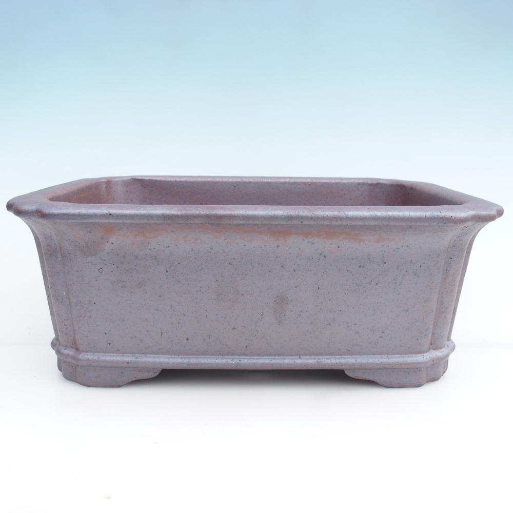 Kerámia bonsai tál 36 x 28 x 13 cm, fém színben