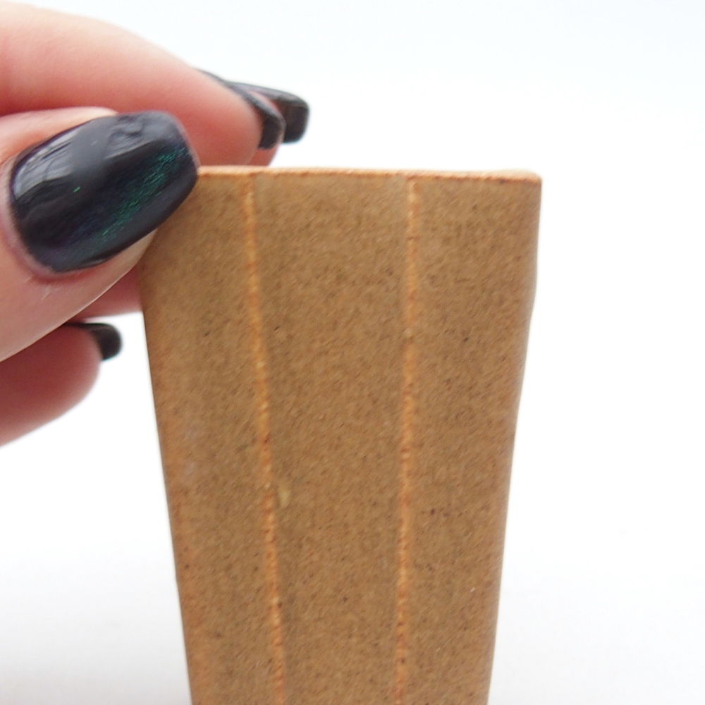 Mini bonsai tál 3,5 x 3,5 x 5,5 cm, barna