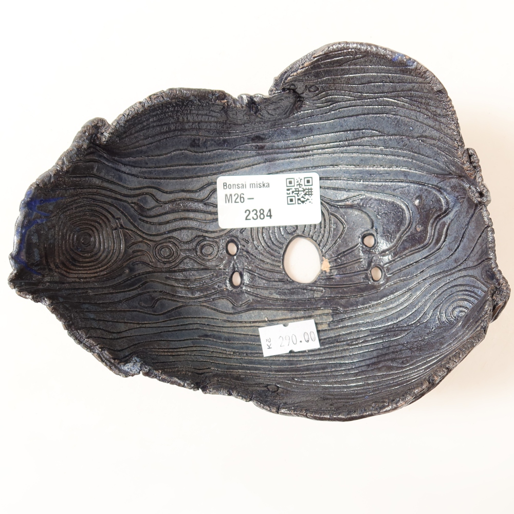Kerámia héj  15,5 x 12 x 6,5 cm, zöld színű