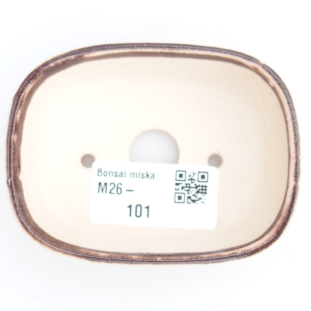 Mini bonsai tál 6 x 6 x 2,5 cm, piros színben