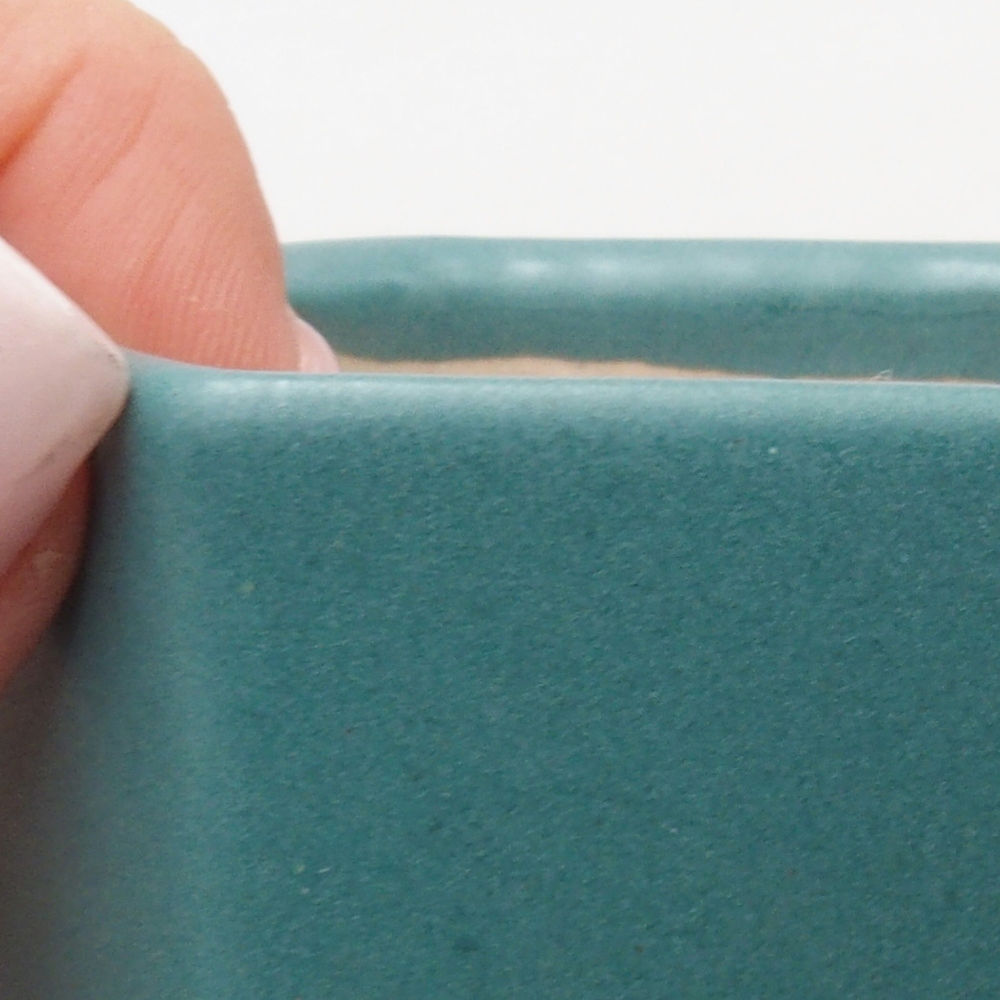 kerámia bonsai tál 6,5 x 5,5 x 4 cm, kék színben