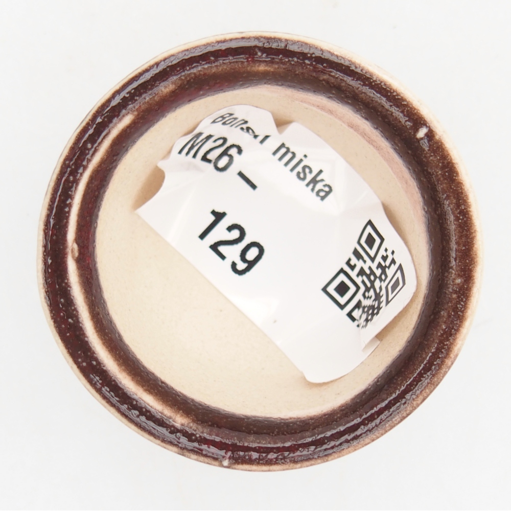 Mini bonsai tál 4 x 4 x 2,5 cm, piros színben