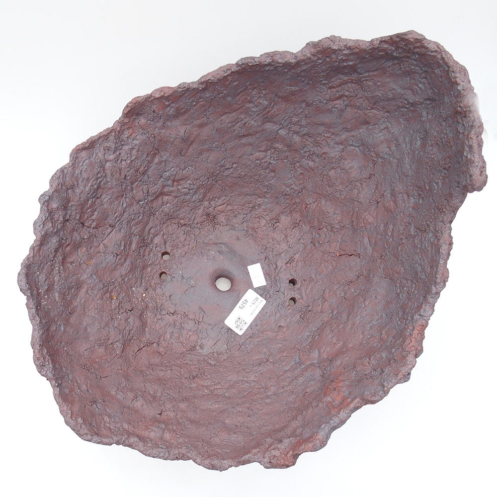 Kerámia kagyló 31 x 30 x 23 cm , barna színű