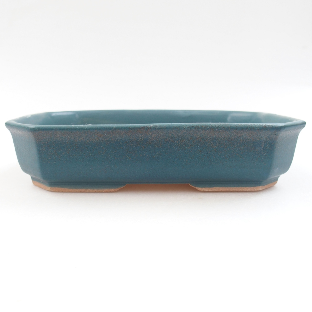 kerámia bonsai tál 22 x 17 x 5 cm, zöld