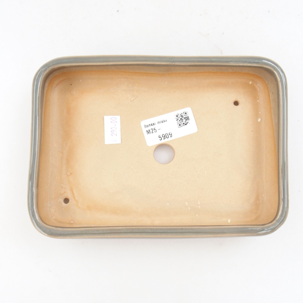 kerámia bonsai tál 22 x 17 x 5 cm, zöld