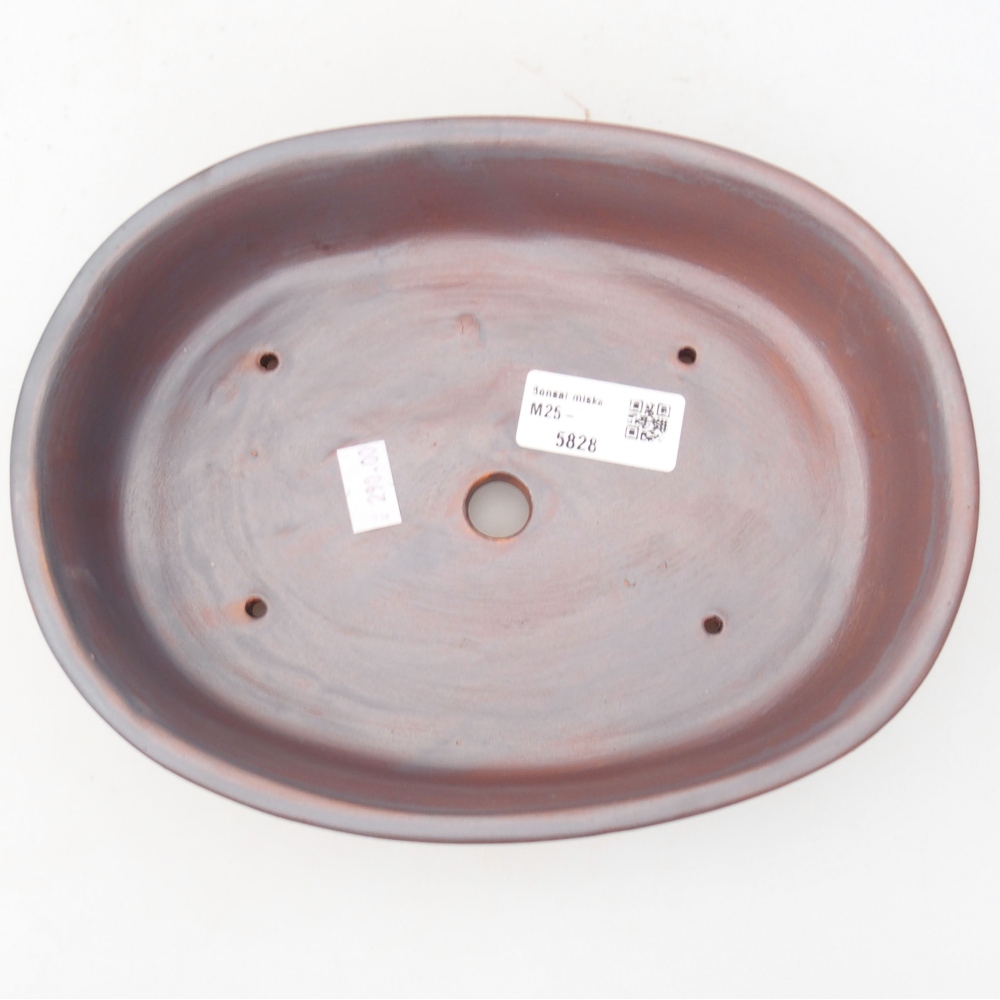 Kerámia bonsai tál 22 x 17 x 5 cm, fém színben