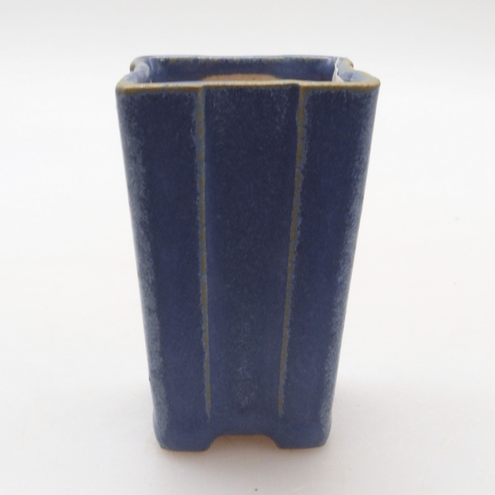 Mini bonsai tál 3 x 3 x 5,5 cm, kék színben