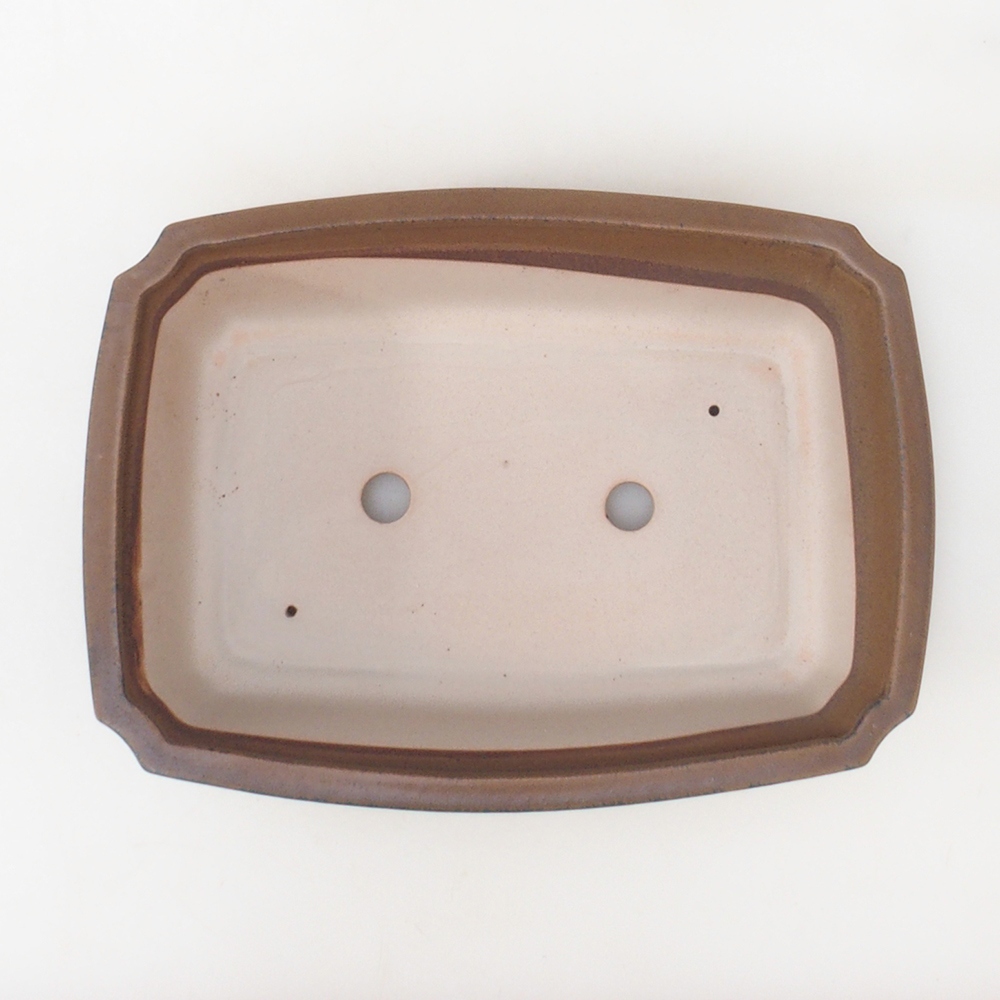 Bonsai tál H07 - 30 x 20,5 x 8 cm. - barna