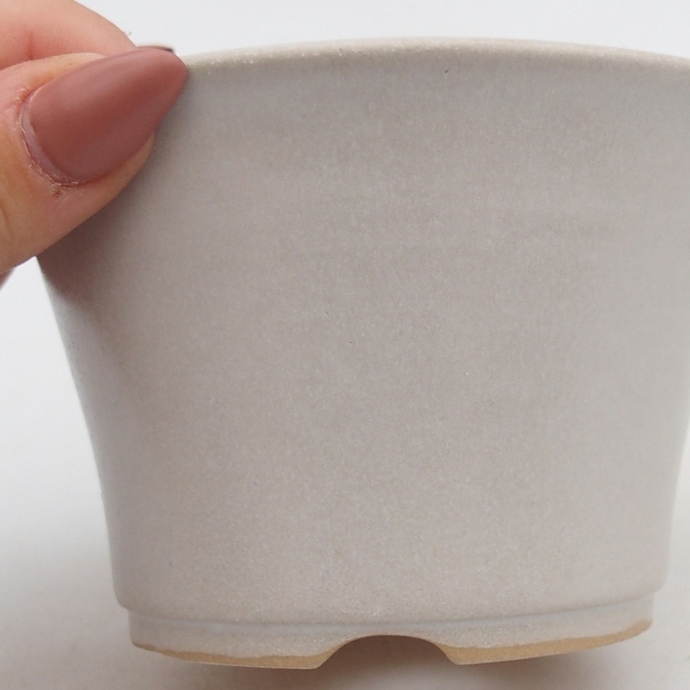 kerámia bonsai tál 11 x 11 x 7 cm, fehér