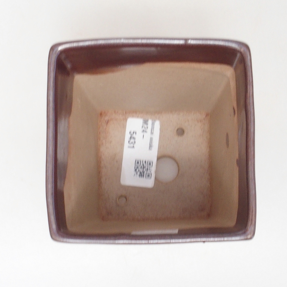 kerámia bonsai tál 9 x 9 x 12 cm, barna