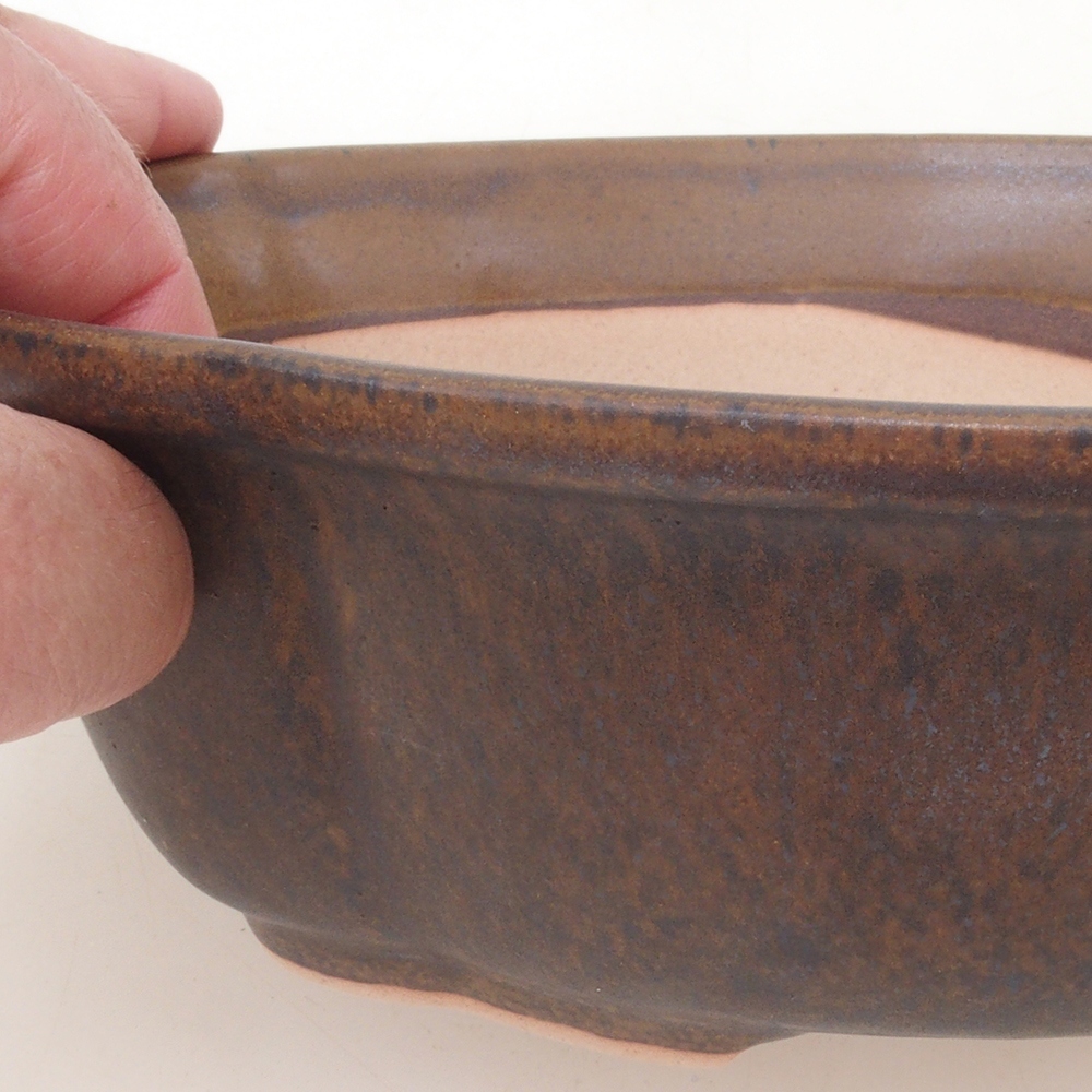 Bonsai tál H75 - 19 x 14 x 6,5 cm. - barna