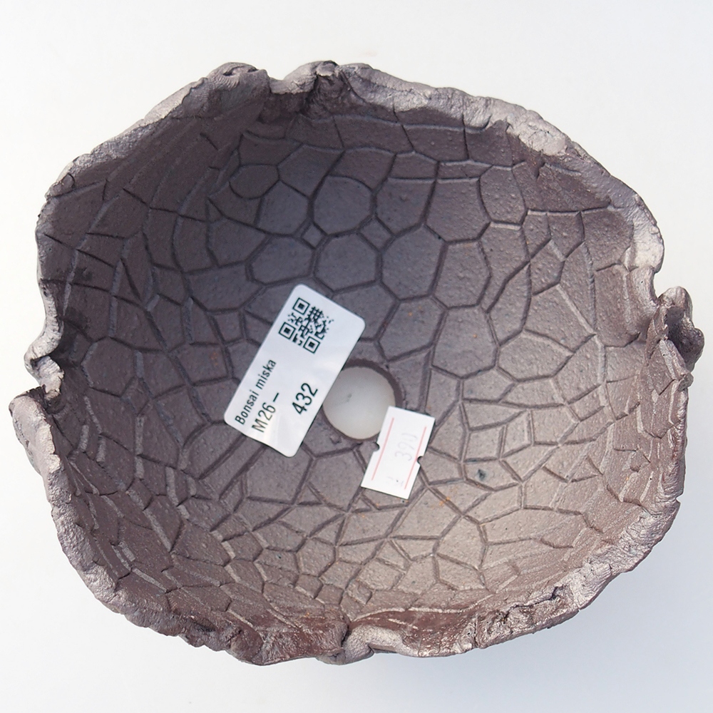 Kerámia kagyló 13 x 13 x 10 cm , fémes színű