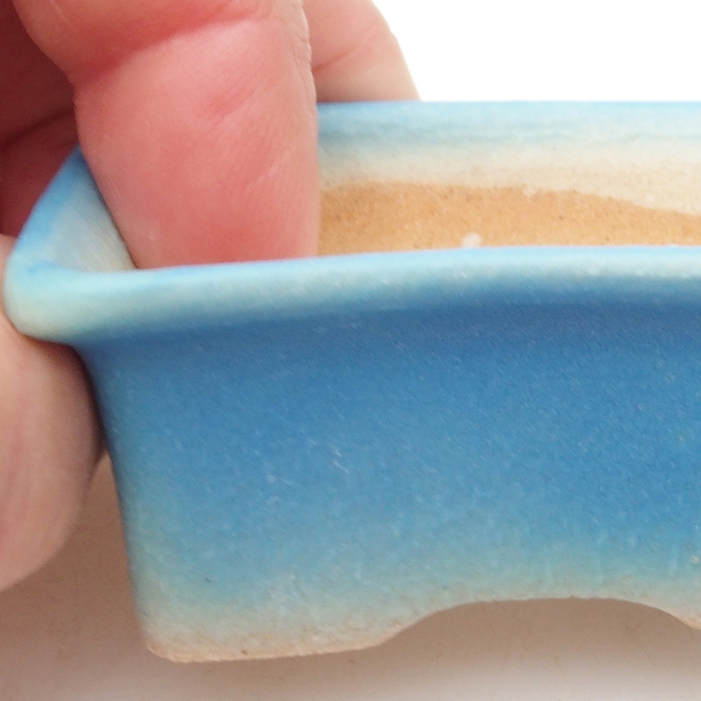 Mini bonsai tál 5,5 x 4 x 2,5 cm, kék színben