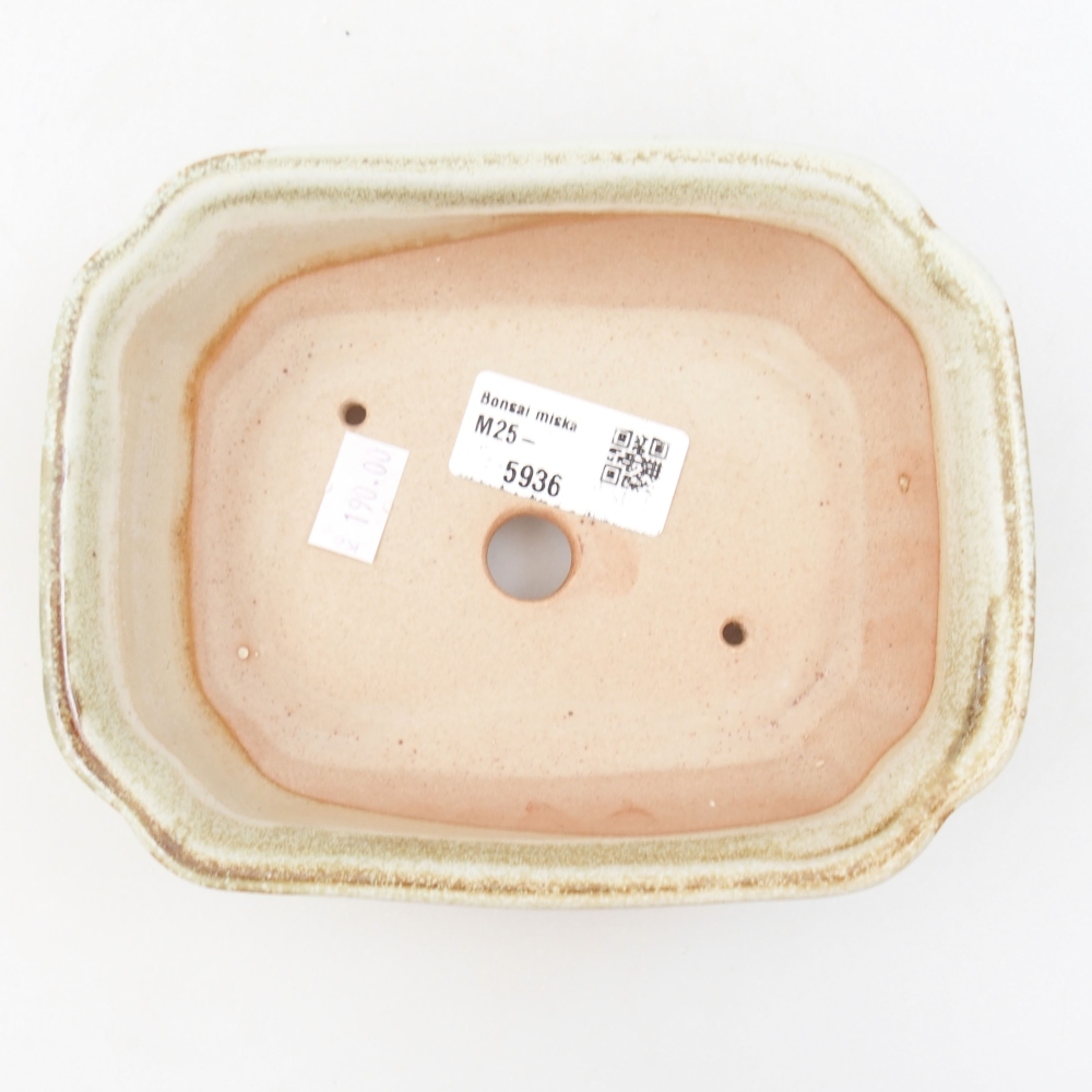 kerámia bonsai tál 22 x 17 x 5 cm, zöld