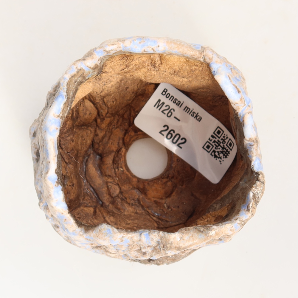 Kerámia héj  7 x 7 x 6 cm, szín: kékesbarna