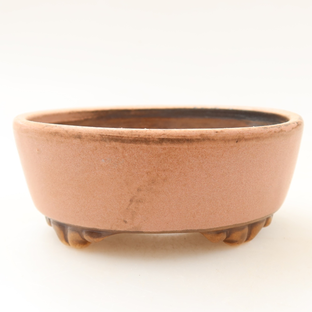 kerámia bonsai tál 9,5 x 8 x 4 cm, rózsaszínű