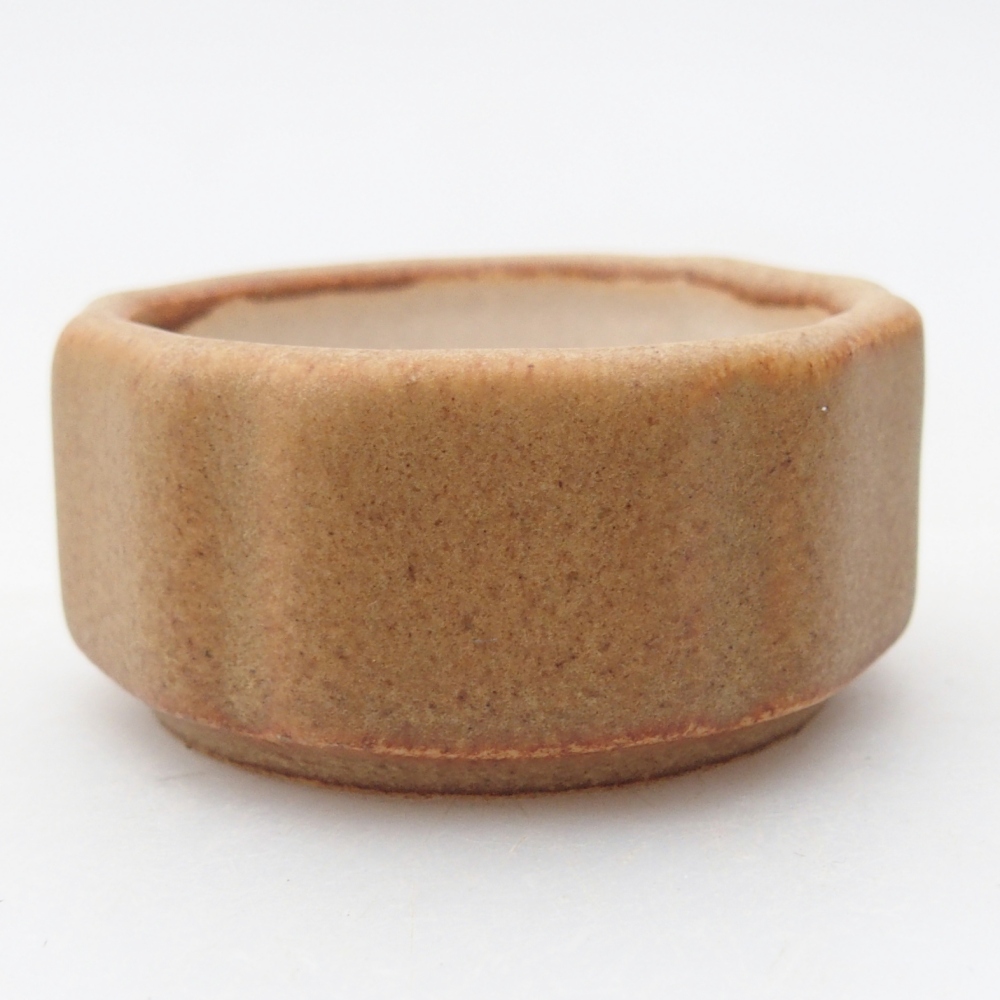 Mini bonsai tál 4,5 x 4,5 x 2,5 cm, barna