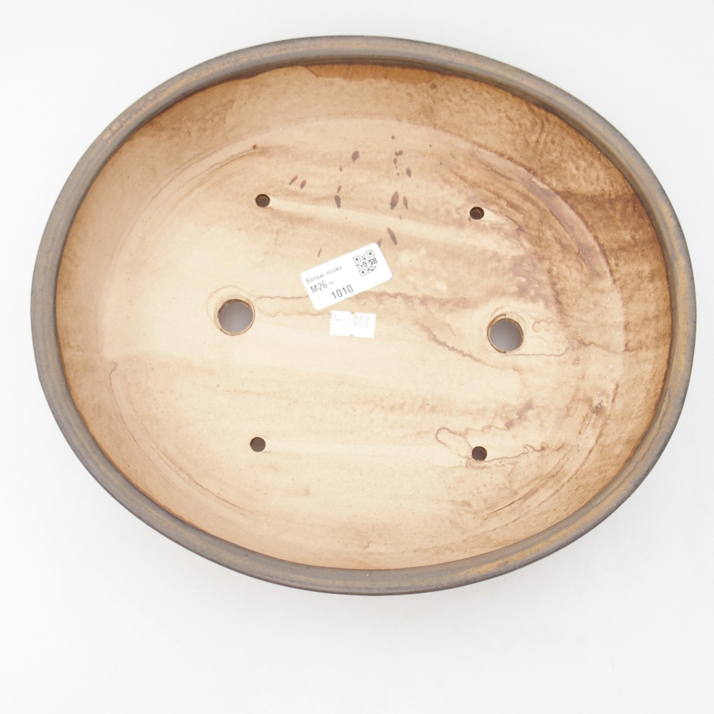 kerámia bonsai tál 28 x 24,5 x 6 cm, barna