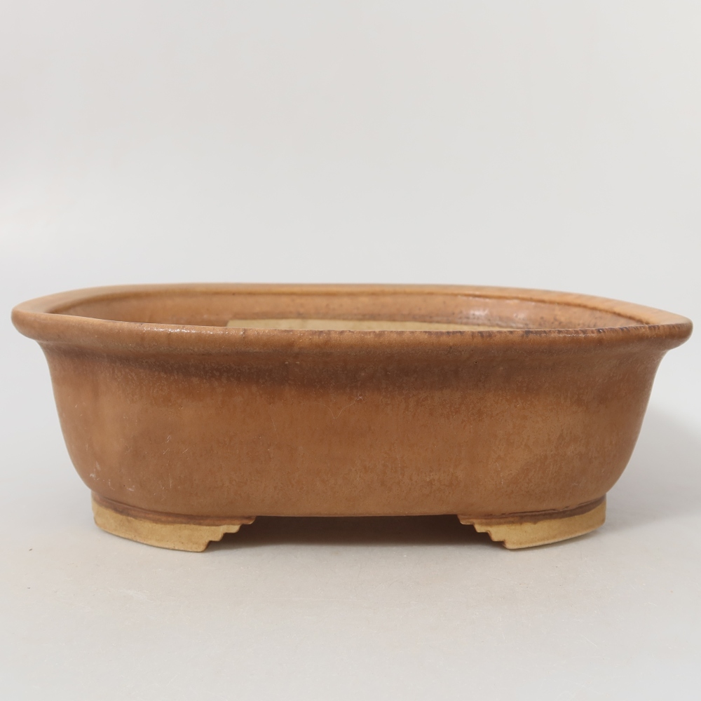Kerámia bonsai tál, 25 x 21,5 x 7,5 cm, rózsaszín