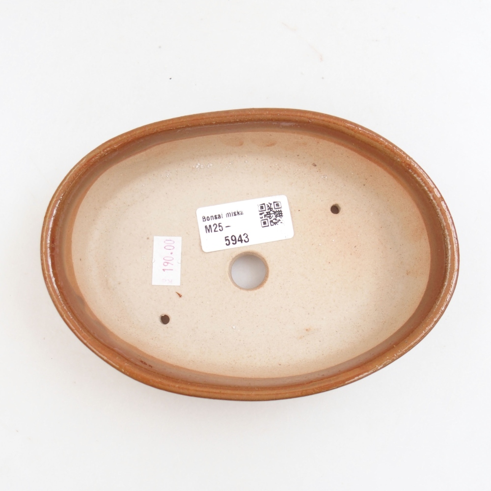 kerámia bonsai tál 22 x 17 x 5 cm, zöld