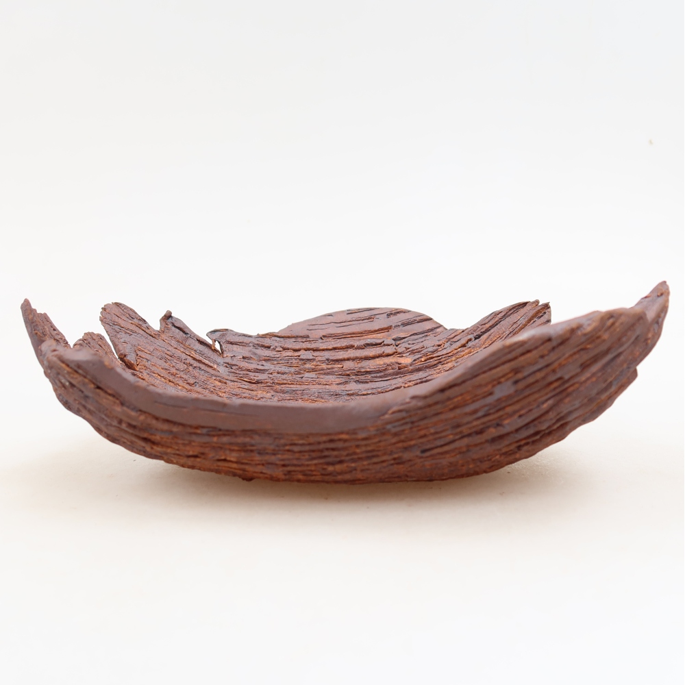 Kerámia héj  20 x 15,5 x 6 cm, barna színű