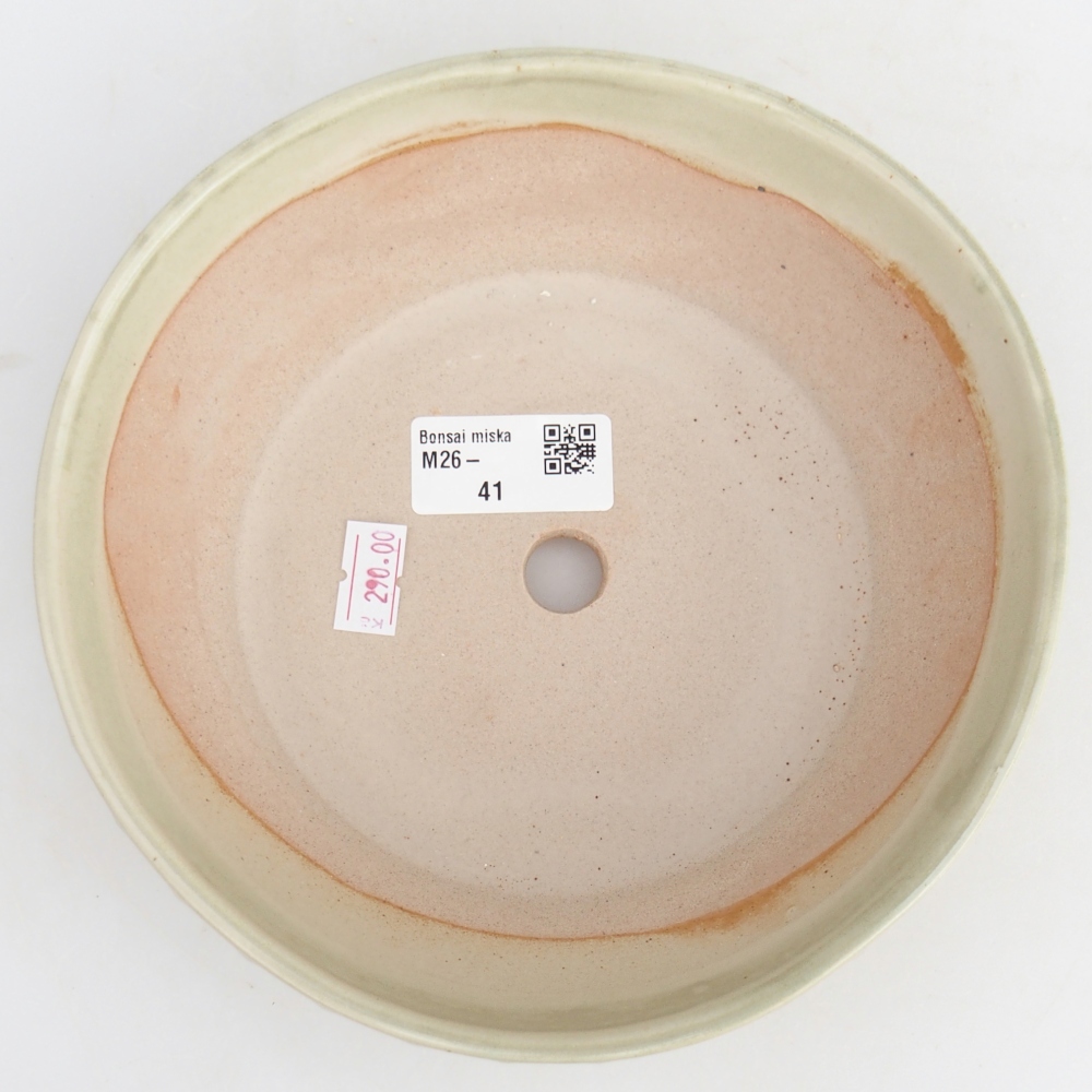 kerámia bonsai tál 18 x 18 x 5,5 cm, zöld