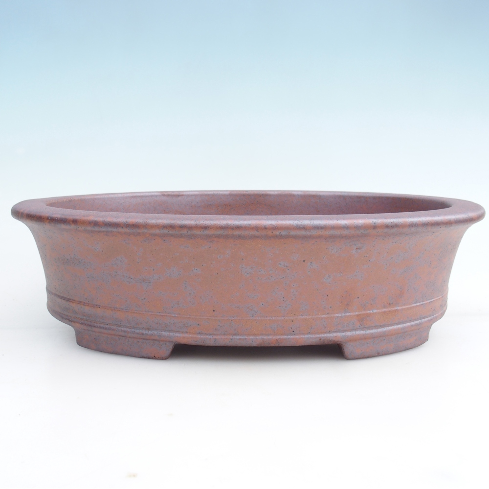 Kerámia bonsai tál 36,5 x 28,5 x 9 cm, fém színben