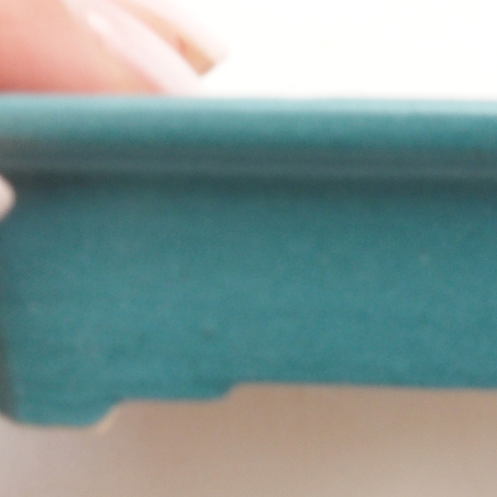 kerámia bonsai tál 6,5 x 5,5 x 4 cm, kék színben