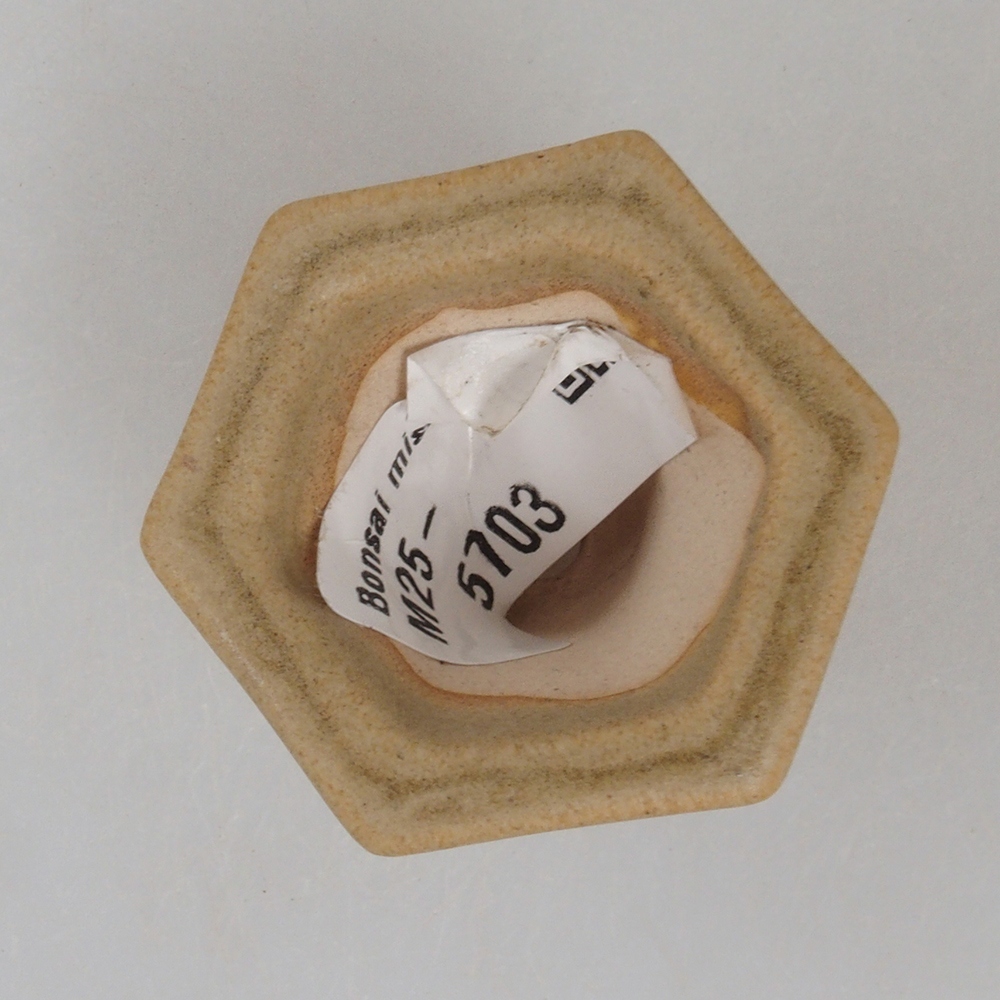 Mini bonsai tál 4 x 3,5 x 3 cm, barna