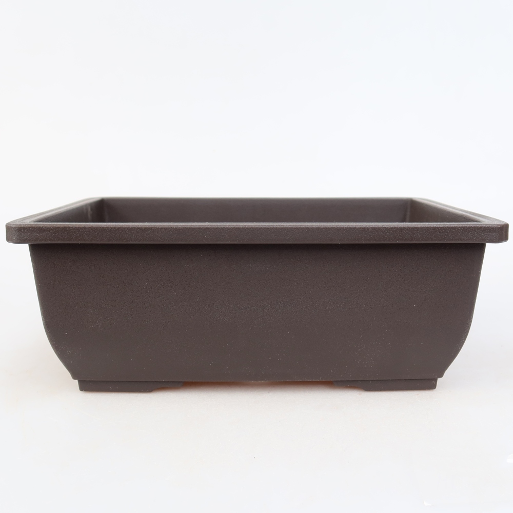 MP-2vacl műanyag bonsai-tál, barna – 20 x 14,5 x 7,5 cm