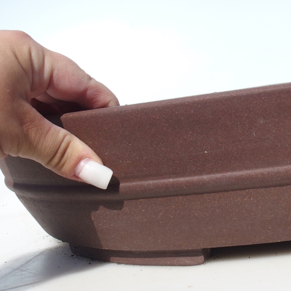 Bonsai tál 49 x 40 x 9 cm - barna