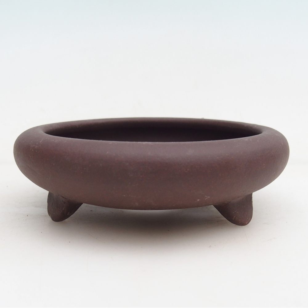 kerámia bonsai tál 11,5 x 11,5 x 4 cm, barna