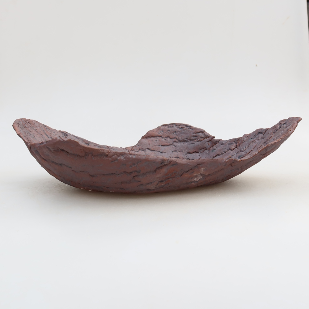 Kerámia héj  31,5 x 19,5 x 7,5 cm, barna színű