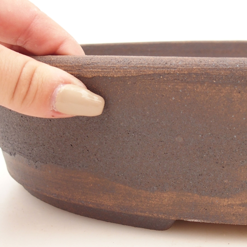 Bonsai tál 32 x 25 x 8 cm , színe barna