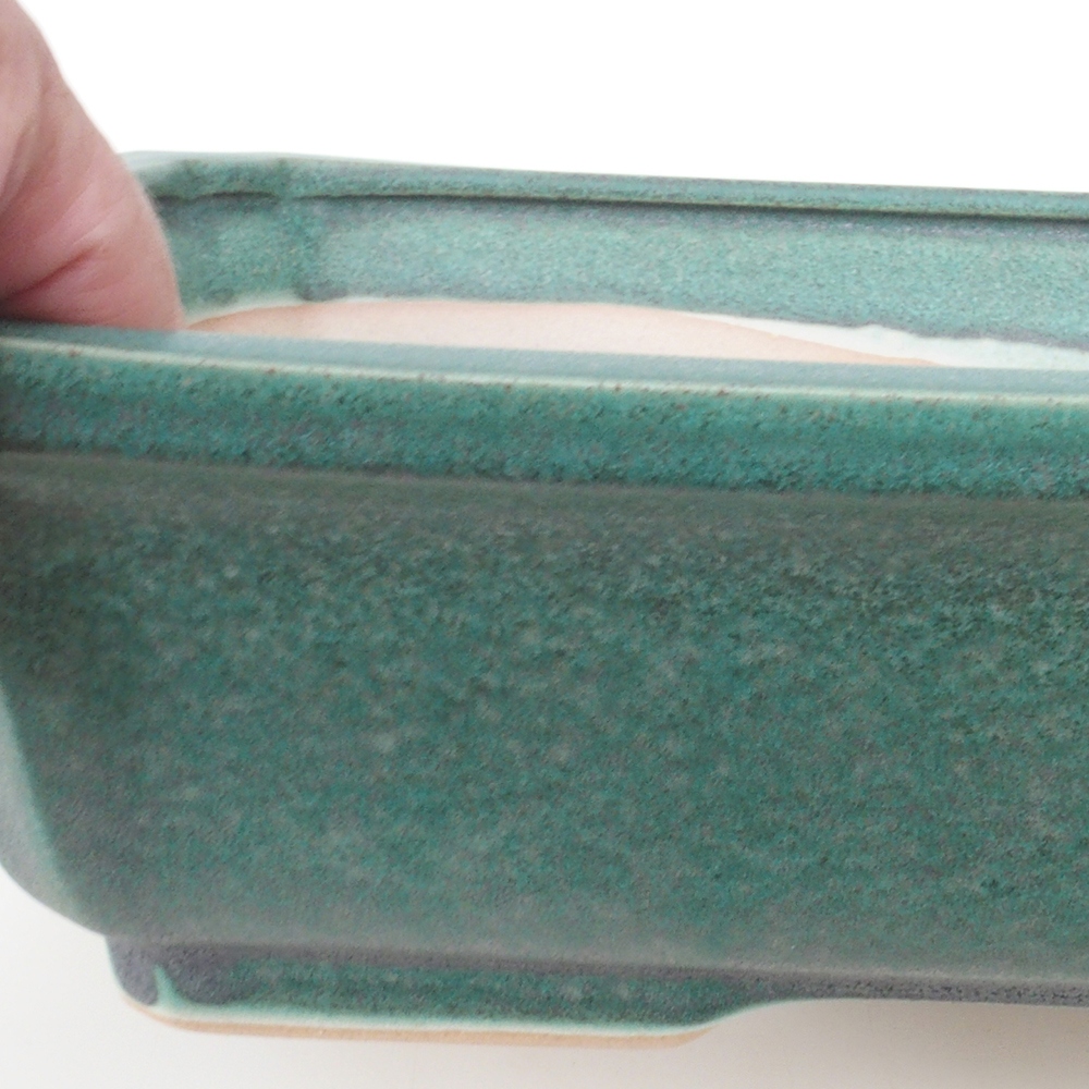 Bonsai tál H07 - 30 x 20,5 x 8 cm. - zöld