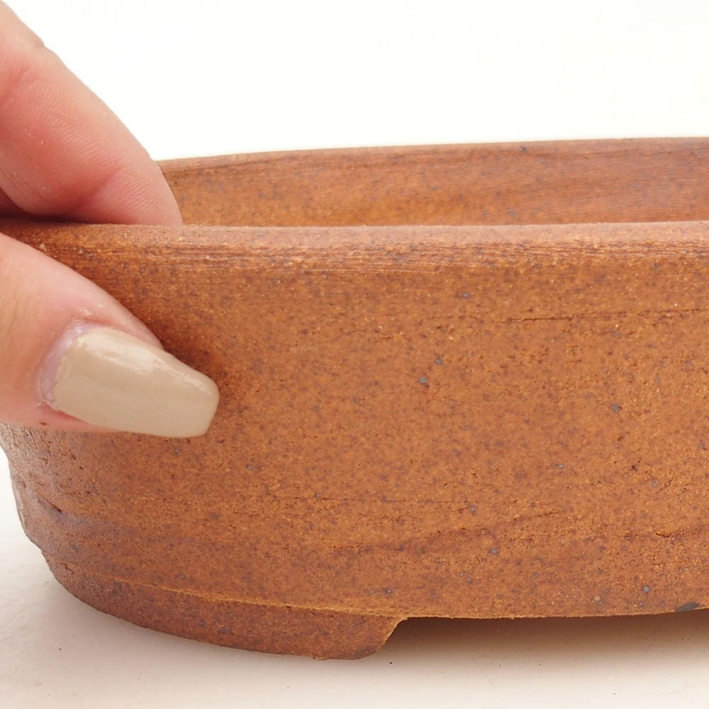 Bonsai tál 20 x 16 x 5,5 cm , barna színben