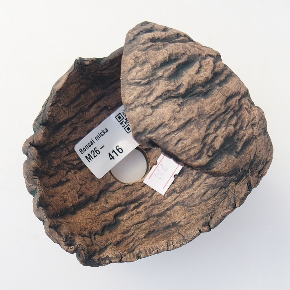 Kerámia kagyló 10 x 9,5 x 10 cm , barna színű