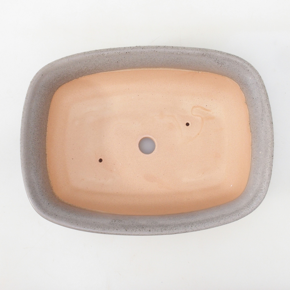 Bonsai tál H09 - 30 x 23 x 7,5 cm. - bézs színű