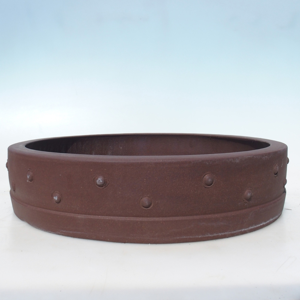 Bonsai tál 41,5 x 41,5 x 9,5 cm - barna